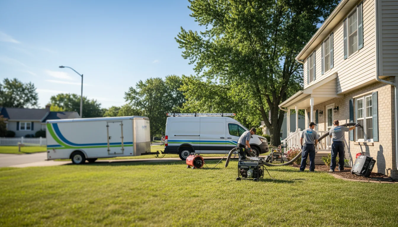 Flooded Basement Restoration And Cleanup With Repair in Augusta, OH near me